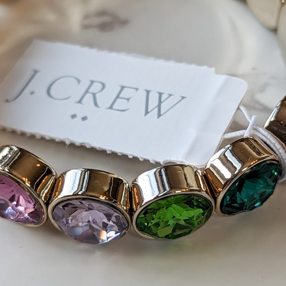 J.Crew Factory Crystal Gem Bracelet - Picture 4 of 5